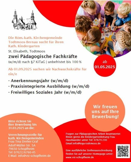 Stellenanzeige Pdagogische Fachkraft